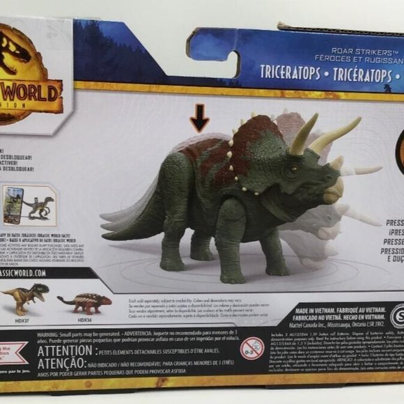 Jurassic World Dominion Triceratops Collector Action Figure - Picture 3 of 3